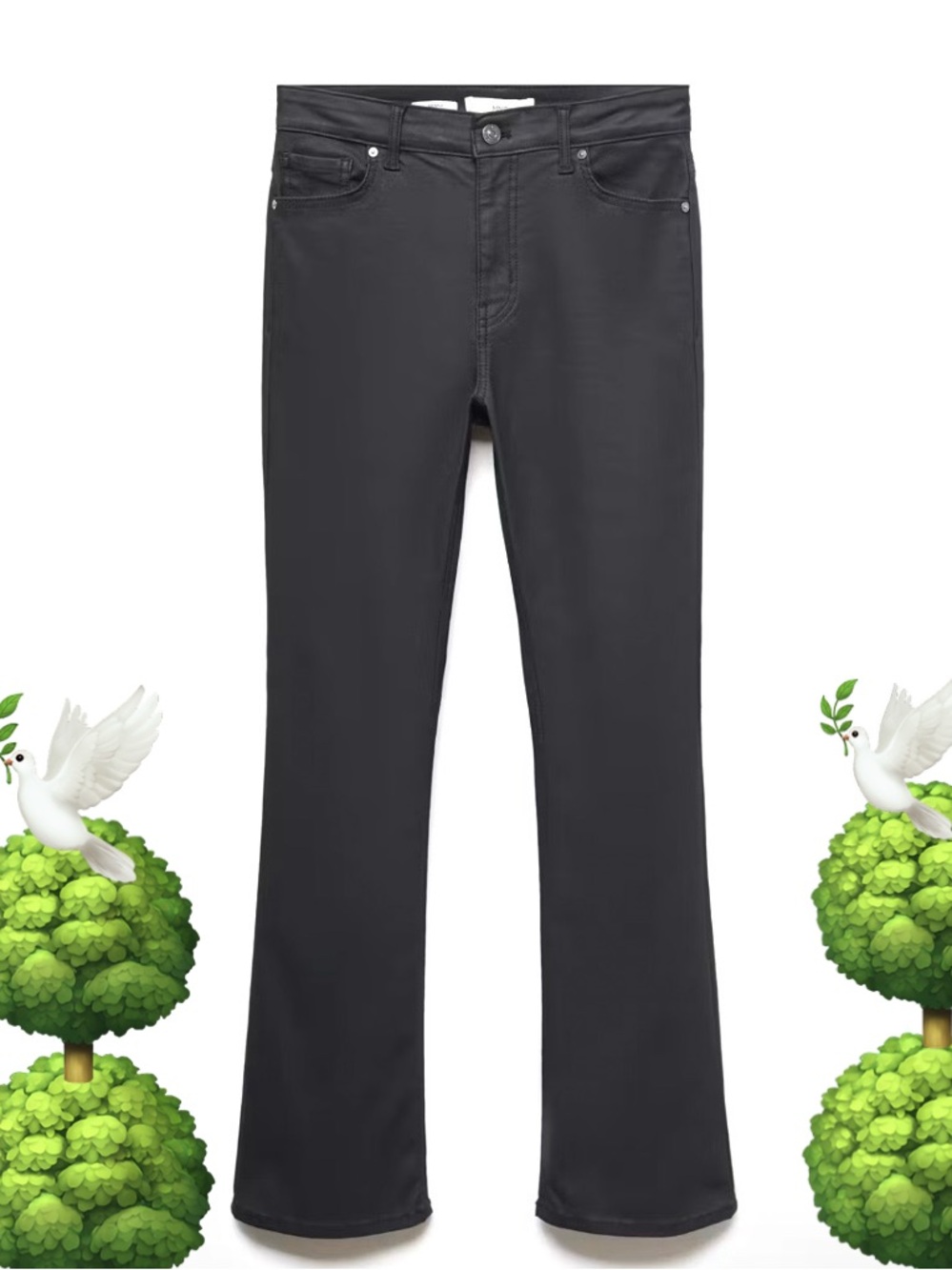 Classic Waxed Croped pants